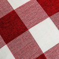 thumbnail image 2 of Juego de 1 funda de almohada a cuadros de cuadros de búfalo de granja, funda de cojín de cuadros rojos y blancos de lino y algodón para decoración navideña del hogar de 18 "x 18", 2 of 5