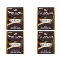 4 Pack - Trojan Naturalamb Natural Skin Lubricated Condoms 3 Each