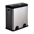 thumbnail image 1 of The Point Gallery Step N' Sort 2-Compartment Trash and Recycling Bin, 1 of 9