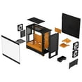 thumbnail image 4 of Fractal Design Pop Air RGB Black Orange Core TG ATX High-Airflow Clear Tempered Glass Window Mid Tower Computer Case, 4 of 12