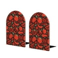 thumbnail image 2 of Picia Tomatoes And Chili Pattern Wood Bookends for Shelves,Non-slip Bookends, Heavy Duty Wooden Bookend Support,1 Pair, 2 of 8