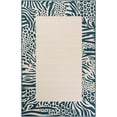 thumbnail image 6 of Unique Loom Outdoor Safari Collection Area Rug - Serengeti (5' 1" x 8' Rectangle Ivory/Blue), 6 of 9