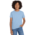 thumbnail image 2 of Gildan Youth DryBlend Short Sleeve T-Shirt, Youth Activewear T-Shirt, Light Blue, M, 2 of 5