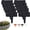 Black, variant on Imitation Stone Garden Fence Faux Decorative Panels, Outdoor Border with Sturdy Layer, Lawn Utility with Refined Texture, Artificial Edging for Flower Beds Patio Grass