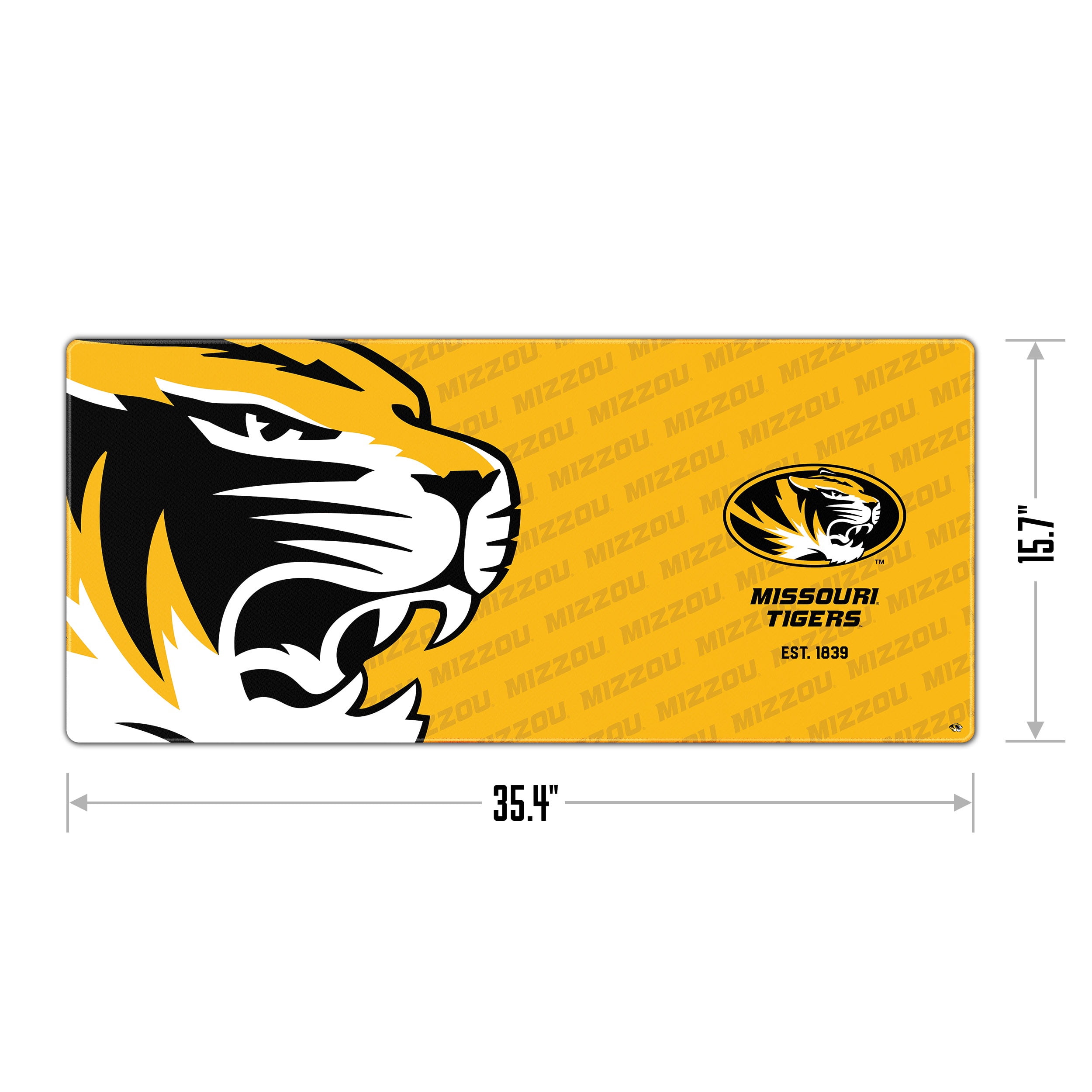YouTheFan NCAA Missouri Tigers Logo Series Desk Pad