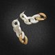 thumbnail image 2 of Pendientes colgantes geométricos de oro y plata shaofei perla, 2 of 5