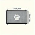 thumbnail image 7 of XIBUFE 2026 New Retractable Expandable Mesh Dog Gate for Indoor and Outdoor Use - Tall Free Standing Pet Barrier with Door, Fits Stairs, Wide Doorways(Extra Long), 7 of 7
