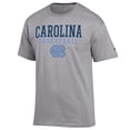 thumbnail image 2 of Men's Champion Heather Gray North Carolina Tar Heels Basketball Stack T-Shirt, 2 of 3