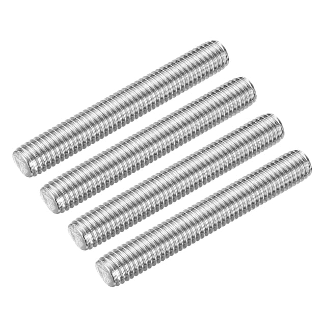 Fully Threaded Rod M12 x 90mm 13mm Pitch 304 Stainless Steel Right Hand 4pcs