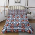 thumbnail image 1 of Erosebridal Rugby Coverlet Set King for Boys,American Football Bedding Set,Striped Room Decor,Breathable,3pcs, 1 of 5