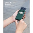 thumbnail image 2 of Tarjetero VULKIT con bloqueo RFID para 5 tarjetas, color verde, 2 of 6