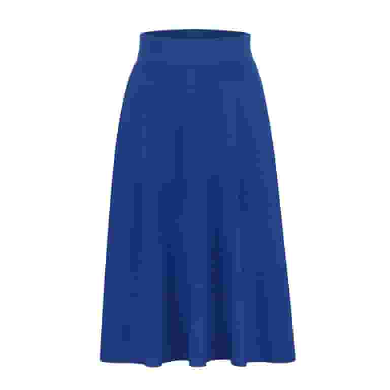Women's A-Line Elastic High Waist Flare Work Midi Knee Women's A-Line Elastic High Waist Flare Work Midi Knee