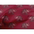 thumbnail image 4 of oneOone Organic Cotton Voile Fabric Elephant Block Decor Fabric Printed BTY 42 Inch Wide, 4 of 4