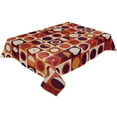 thumbnail image 3 of Plaid Rectangle Round Orange Red Tablecloths Waterproof Kitchen Items Coffee Table For living Room Home Decor Dining Table, 3 of 7