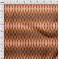 thumbnail image 3 of oneOone Viscose Chiffon Rust Brown Fabric Argyle Check Sewing Craft Projects Fabric Prints By Yard 42 Inch Wide, 3 of 4