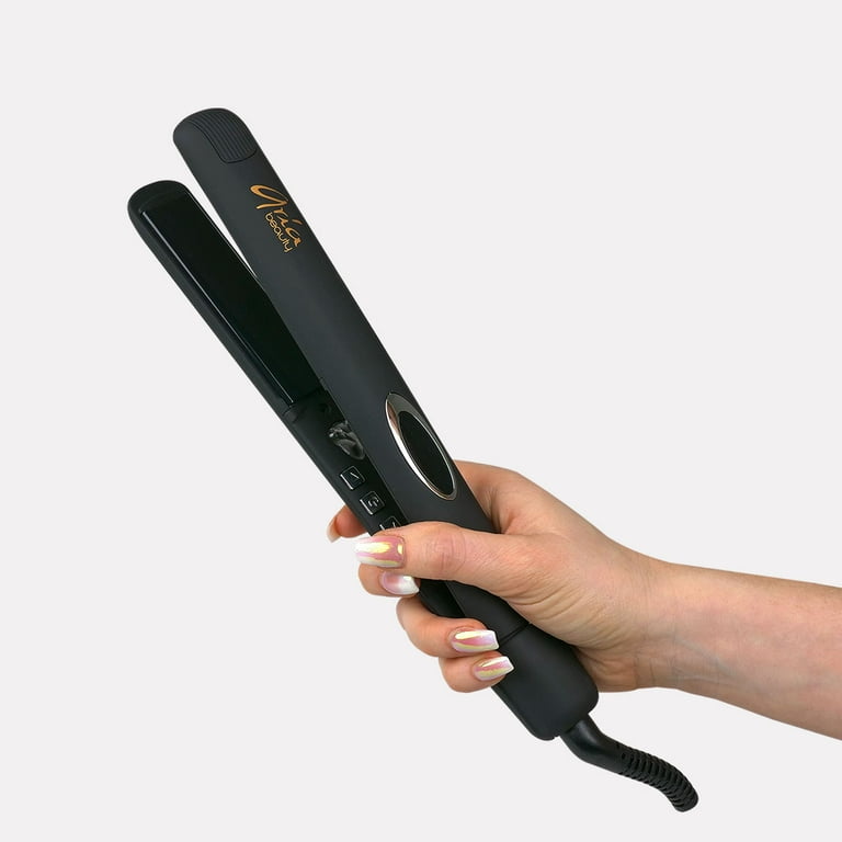 Aria Beauty Infrared Ceramic Hair Straightener Black Walmart