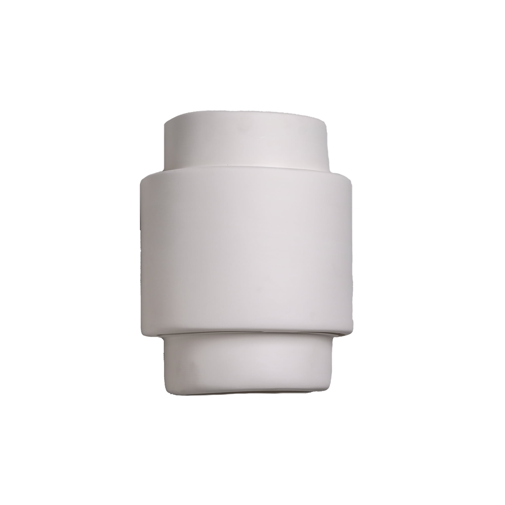 Luxury Lighting Fasciato 13.5" High Ceramic Outdoor Wall Light, Paintable White Bisque, LED Bulb Included