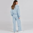 thumbnail image 4 of Mohiass Women 2 Piece Outfits 2025 Fall Fashion Airport Wide Leg Pants Lounge Set Leisure Travel Vacation Clothes Sweatsuits Light Blue XL, 4 of 6