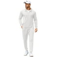 thumbnail image 5 of COOFANDY Men's 2 Piece Sweatsuits Quarter Zip Athletic Polo Tracksuit Casual Running Jogging Sport Suit Sets, 5 of 5