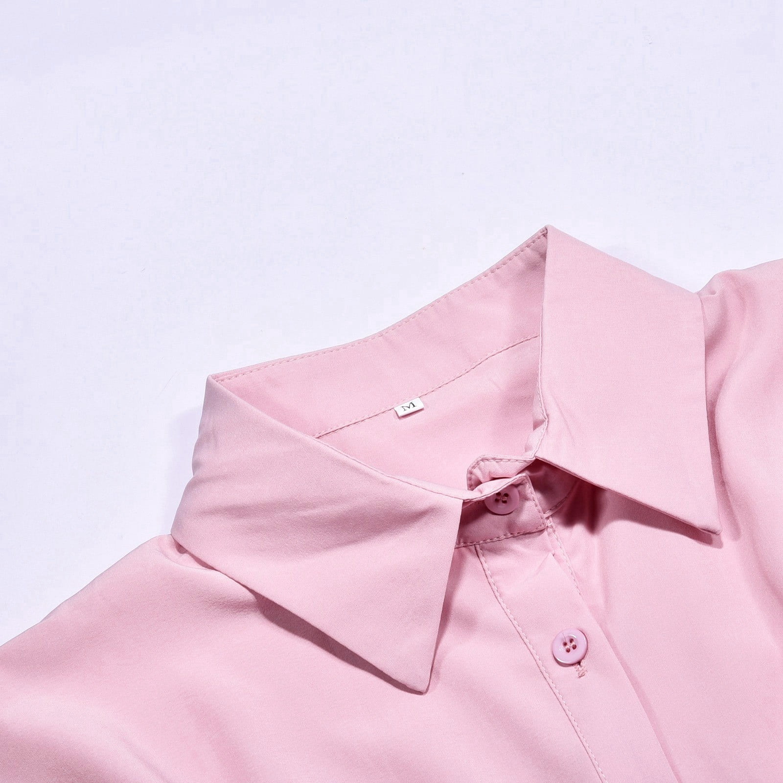 Jamsmile Women Shirt Dress Summer Casual Button Down Solid Color Short Sleeve Belted Shirts Dress Elegant Loose Midi Dress Clothes