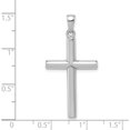 thumbnail image 4 of 14K White Gold Polished Cross Pendant (35 X 18) Made In United States d1544w, 4 of 5