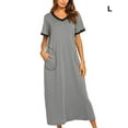 thumbnail image 3 of Qarigey Ropa de dormir y cómoda para mujer - Para una noche relajante Camisones y camisones de algodón para mujer con apariencia romántica Type3 NO3, 3 of 6