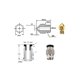 thumbnail image 5 of All Metal Hotend - Titanium Heat Break Nozzle 4mm Pneumatic Coupler Silicone Sock Creality Ender 3 PRO Upgrades, 5 of 5