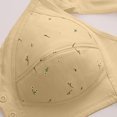 thumbnail image 6 of Qwertyu Daisy Bras for Older Women Front Closure No Wire Comfortable Convenient Buckle Bra Comfy Everyday Bra Complexion 44, 6 of 6