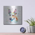 thumbnail image 4 of Luxe Metal Art 'Colorful Watercolor Basenji' by Furbaby Affiliates, Metal Wall Art, 12"x12", 4 of 9