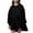 Black, variant on Odeerbi 5-14 Years Kids Girls Pleated Sweatshirt Dress Cute Solid Color Long Sleeve Dress Kids Fashion Crew Neck Mini Dress Kids Girls Clothes