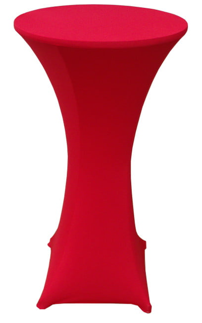Banquet Tables Pro 30 x 42 Red Stretch Spandex Highboy Cover 