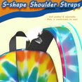 thumbnail image 5 of Red and Yellow Tie Dye Pattern 17" School Backpacks for Teens,Waterproof Oxford Fabric,S-Shape Padded Straps for School,Travel,Hiking,Camping, 5 of 6