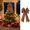 HalloweenG233, variant on Adorno navideño de terciopelo con lazo grande de 53 cm para árbol de Navidad. Lazo navideño de terciopelo con borde de seda. christmas decor