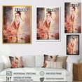 thumbnail image 4 of Designart "Glamour Woman with High Heels in Pink I" Fashion Canvas Wall Art - Glam Pink Woman Living Room Canvas Art, 4 of 6