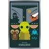 Star Wars: The Mandalorian - Geo Pop Group Wall Poster, 14.725" x 22.375", Framed