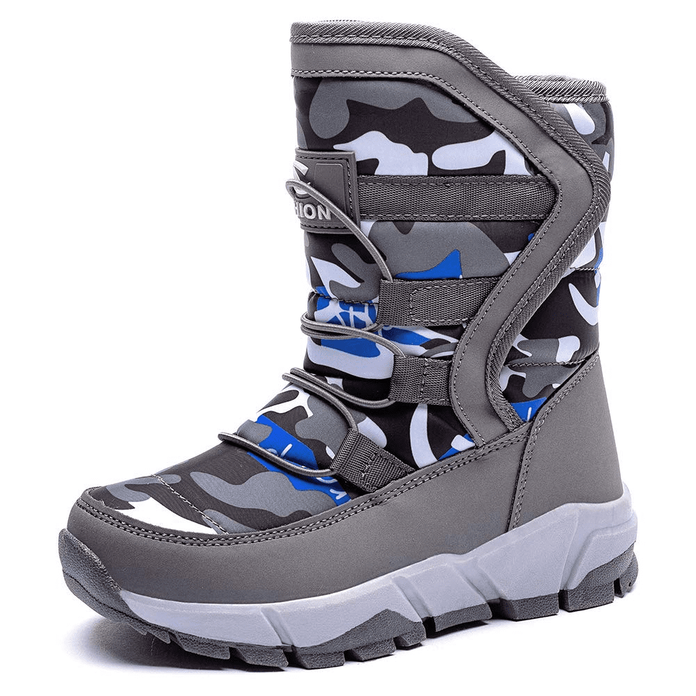 Details about   GUBARUN Boys Snow Boots Kids Hiking Boots Warm Shoes Slip Resistant Warterproof 