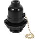 thumbnail image 1 of Adaptador de base de lámpara de plástico E27, portalámparas colgante, casquillo de rosca vintage con cremallera (negro), 1 of 7