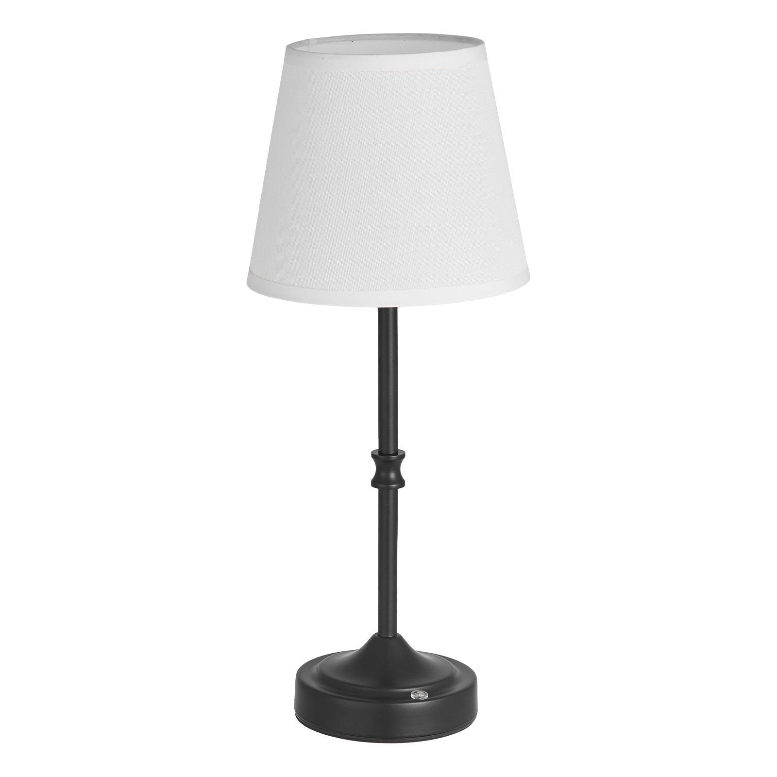 5200mAh Rechargeable Desk Lamp, Cordless Table Lamp with Soft Fabric Shade, 4 Lighting Modes, Black - Energy Saving LED Light