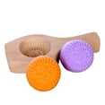 thumbnail image 5 of DIY Bun Mold Wooden Moon Cake Molds Flower Shape Cookie Stamps New V7 Y4A8, 5 of 8