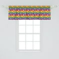 thumbnail image 2 of Ambesonne Hippie Window Valance, Heart Peace, 54" X 18", Multicolor, 2 of 3