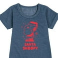 thumbnail image 3 of Peanuts - Christmas - Santa Snoopy Dressed In Red - Toddler & Youth Girls Fleece Dress, 3 of 5