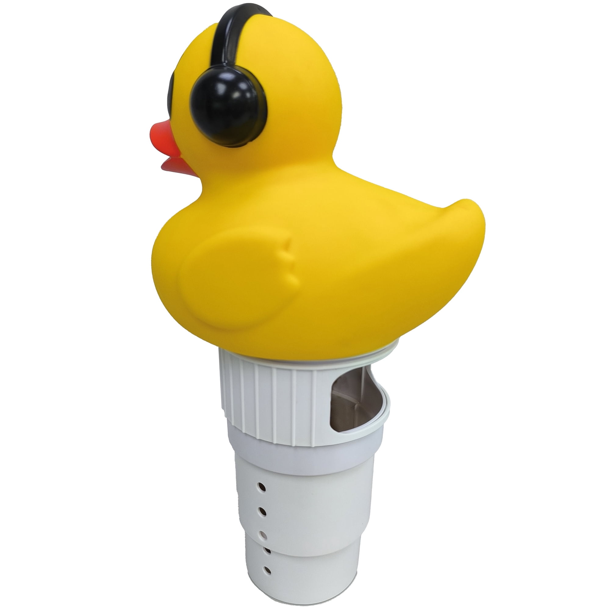 RIPPLE: Duck Pool Chlorinator - Large- Holds 6 Chlorine 3" Tabs, Flow Control For Small-Large Pools & Spas, Water Accessory, Floats-Tips When Empty