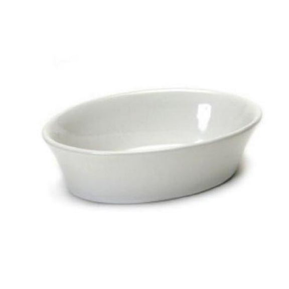 Tuxton BWK-060 7 Oz Oval Baker White 12/Box