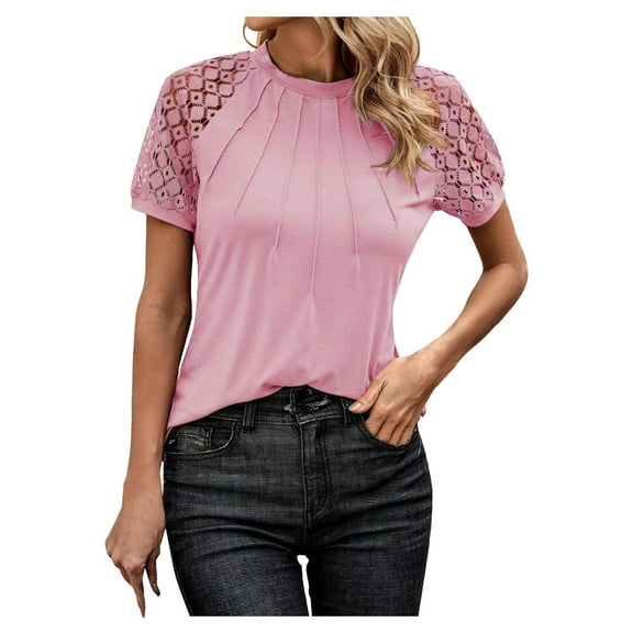 Women Blouses Ladies Floral Tops Long Sleeve Set Shirt Women Sweater Dress plus Size Comfortable Memory Foam Striped Leopard Pullover Shirts T Shirts Loose Tunic Tops for Long Sleeve Small Pink XL