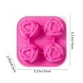 thumbnail image 3 of Bandeja de hielo con forma de flor de silicona para helados caseros, polos y mermelada – antiadherente, de fácil liberación, moho de grado alimentario y para bricolaje familiar, 3 of 7