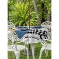 thumbnail image 3 of Outdoor Tablecloths with Umbrella Hole & Zipper, Sunflowers Round Tablecloth 54 Inch, Spring Botanical Truck Pig Wooden Grain Waterproof Table Cloth, Patio/Pool/Picnic Table Covers, 3 of 8