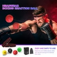 thumbnail image 3 of Dsseng Headband Boxing Ball Improving Speed Reaction & Hand Eye Coordination (02), 3 of 8