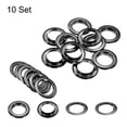 thumbnail image 3 of Uxcell 10Set Ojales de 25mm 1 Pulgada Kit de Ojales de Latón con Arandelas para Tela, Cortinas, Lonas, Cinturones de Cuero, Zapatos, Bolsas DIY, Negro, 3 of 6