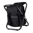 thumbnail image 4 of Silla enfriadora tipo mochila, ligera, de gran capacidad, plegable, para acampar, para viajes, playa, senderismo, picnic, color negro, 4 of 12