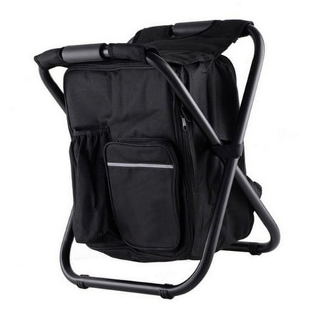 Fishing Backpack Chair,Backpack Cooler Chair Lightweight Backpack Cooler  Chair Portable Backpack Seat Streamlined Design 